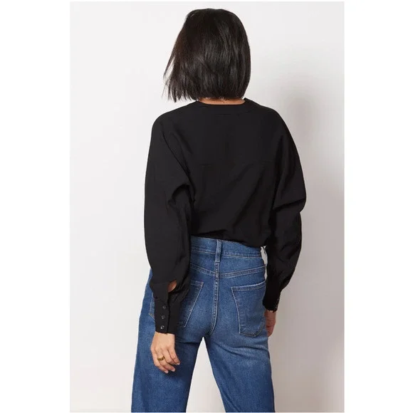 GOOD AMERICAN NWT Utility Surplice Bodysuit in Black // Medium - Picture 14 of 14